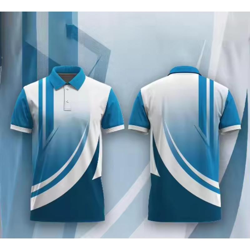 Polo da Uomo a Strisce Colorate Stampate in 3D per Uomo Abbigliamento 2026 Magliette a Maniche Corte Estive Sportive Top con Collo a Revers T-Shirt Oversize