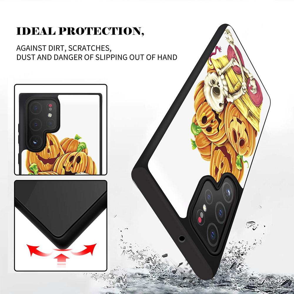 Custodia Telefono Castello Fantasma di Halloween Per Samsung Galaxy S10 S20 S21 S22 Fe Plus Ultra Note 10 Lite A10 A20 A30 A52 A71 A72 Fundas