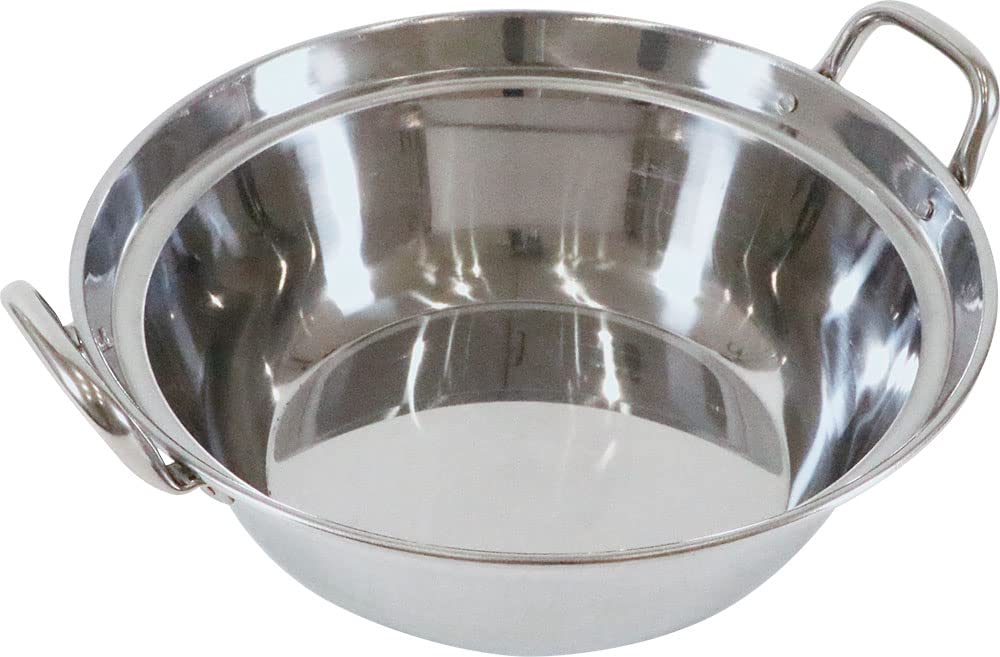 Kanda Steamer Pot, 21cm, Gas/IH Compatible, Stainless Steel, Double Handle, Made in Japan (Tsubame-Sanjo) 387072