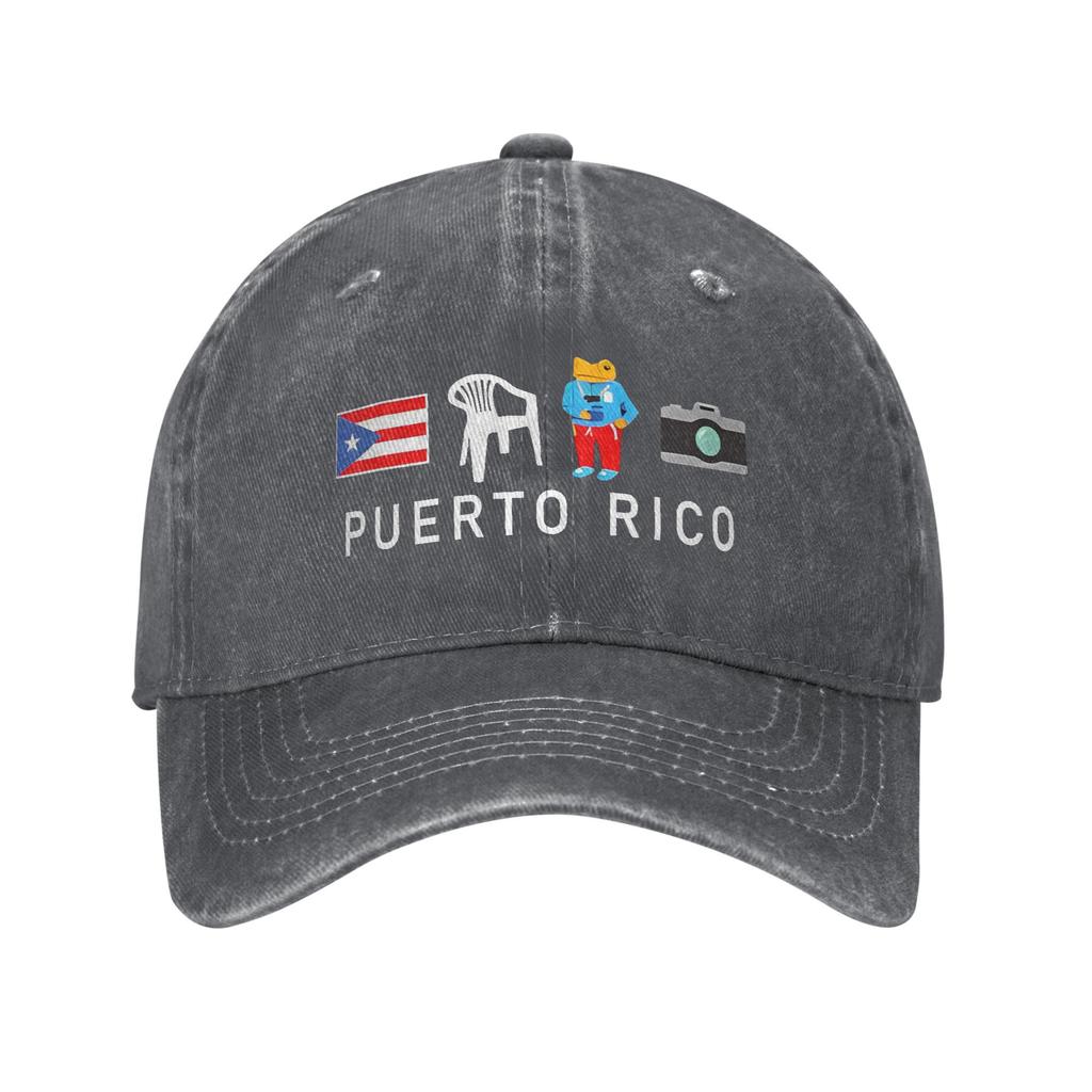 Vintage Puerto Rico Debi Frog Tirar Mas Fotos Baseball Cap Unisex Distressed Cotton Snapback Cap Funny Golf Adjustable Fit Hats