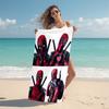 1Pc Dark Hero Unveiled Beach Towel Microfiber Beach Towel Thin Absorbent For Beach Swimming Yoga Bath Sports 0917176