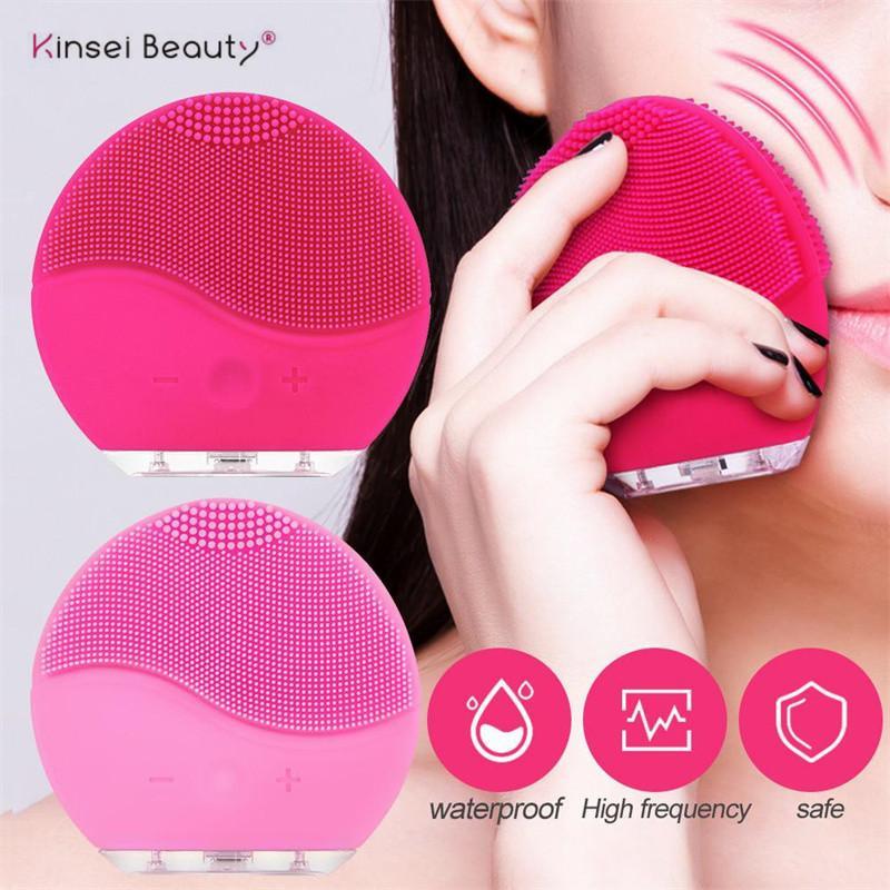 Kjøp Silicon Facial Cleansing Brush Instrument Rechargeable Battery