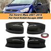 Pair Car Side Rearview Side Mirror Cover Wing Cap Exterior Case Trim For Ford S-MAX 2006-2015 C-MAX 2011-2015 KUGA ESCAPE 2008
