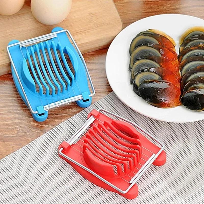 Multifunction High Quality Kitchen Cut Egg Slicer Sectioner Cutter Mold Flower Edges New Egg Shaper Kitchen Accessories 3 Colors