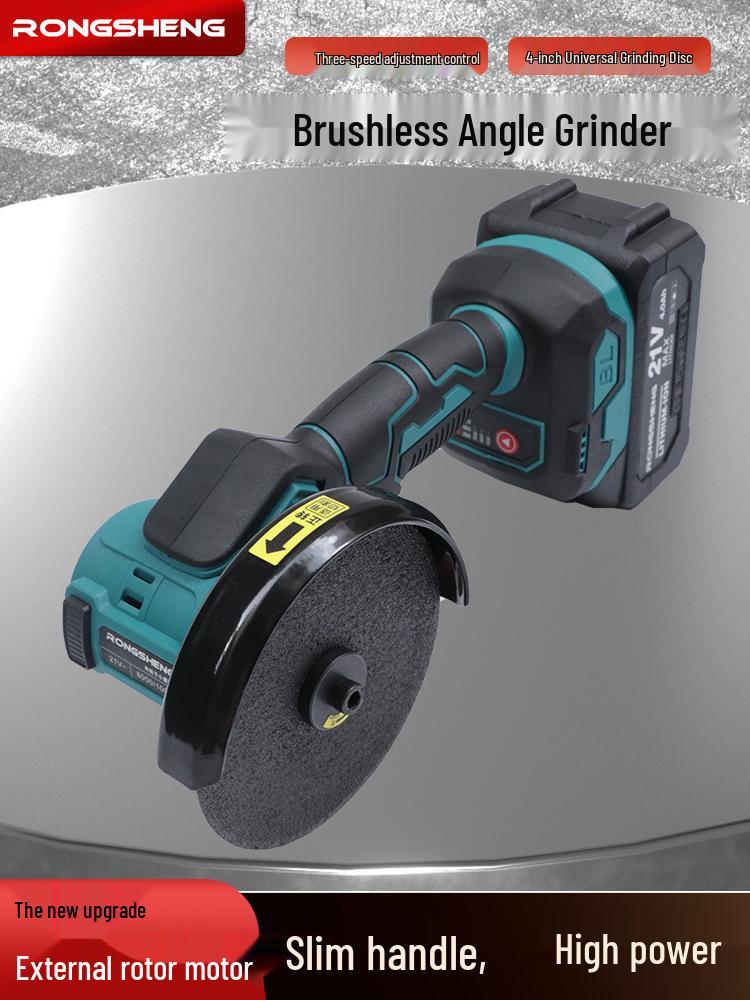 4-Inch Brushless Angle Grinder & Little Eagle Lithium Battery Saw - Handheld Polishing, Cutting, Grinding, Grout Remover Tool.