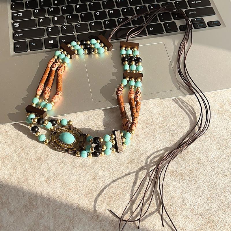 High-End Böhmischer Retro Ethno Stil Taillenkette Damenrock Geflochtener Gürtel Taillenband Accessoires