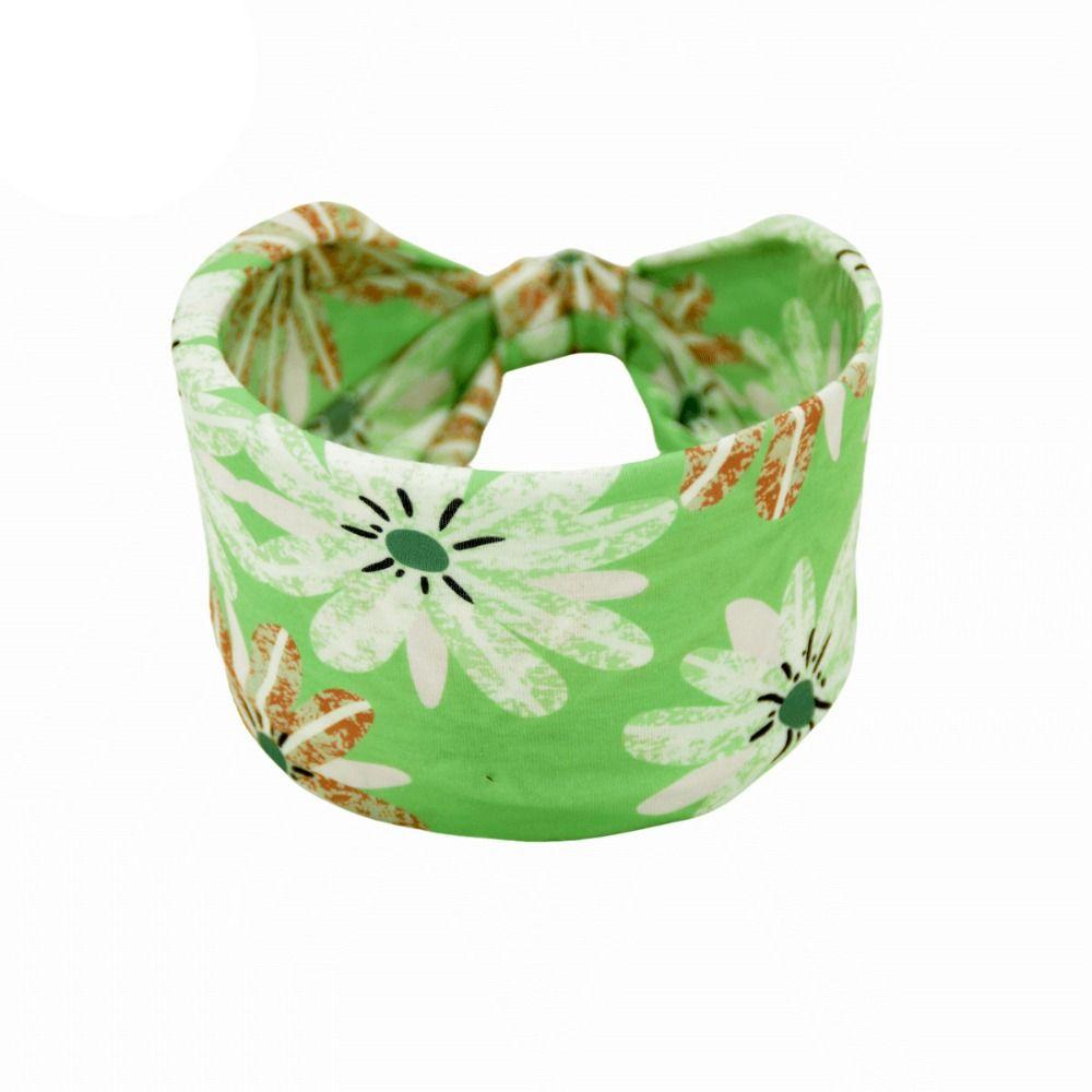 Floral Wide Hair Band Elastic Sports Headband Practical Headwear  Women