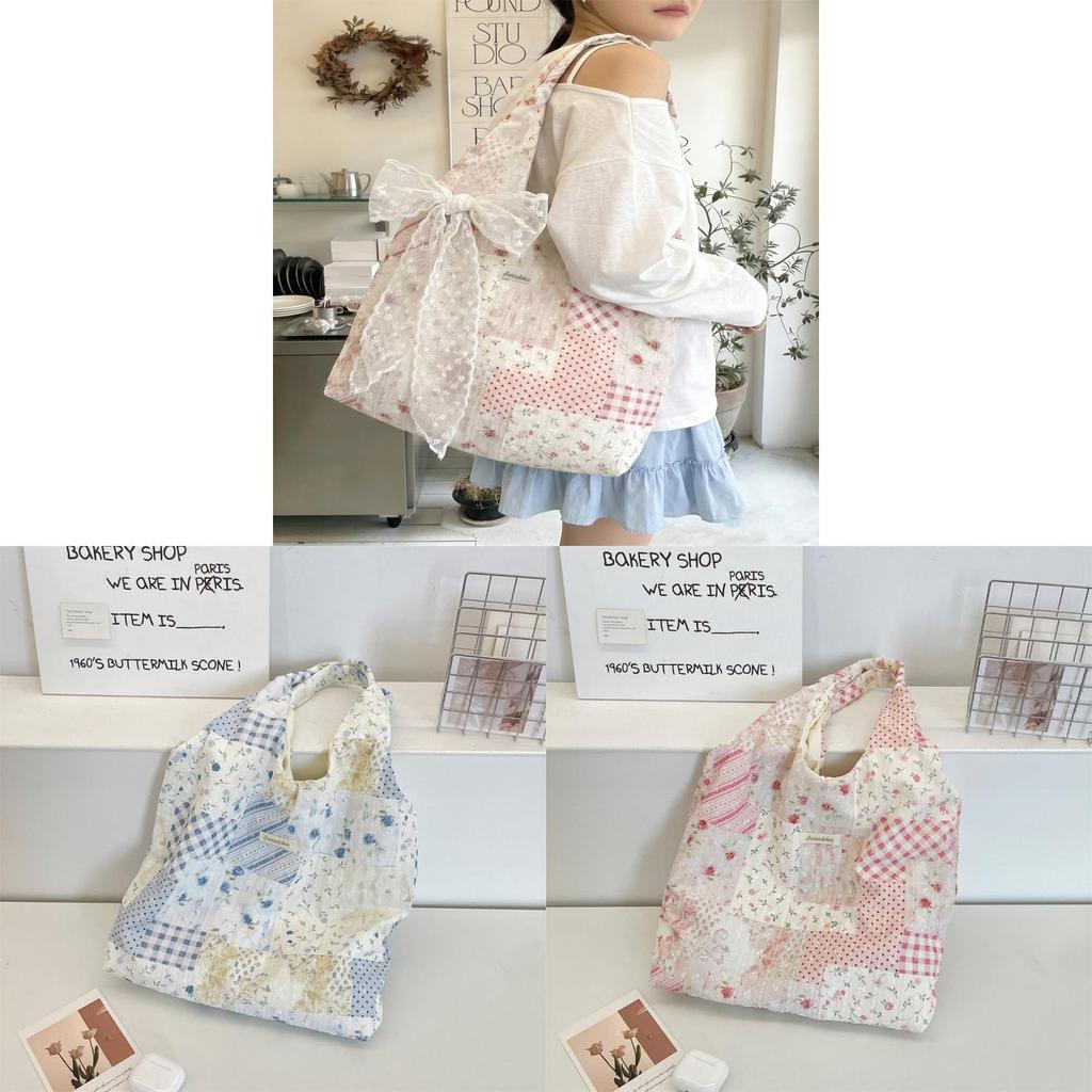 Casual Floral Tote Bag For Women With Large Capacity And Pouch Organizer