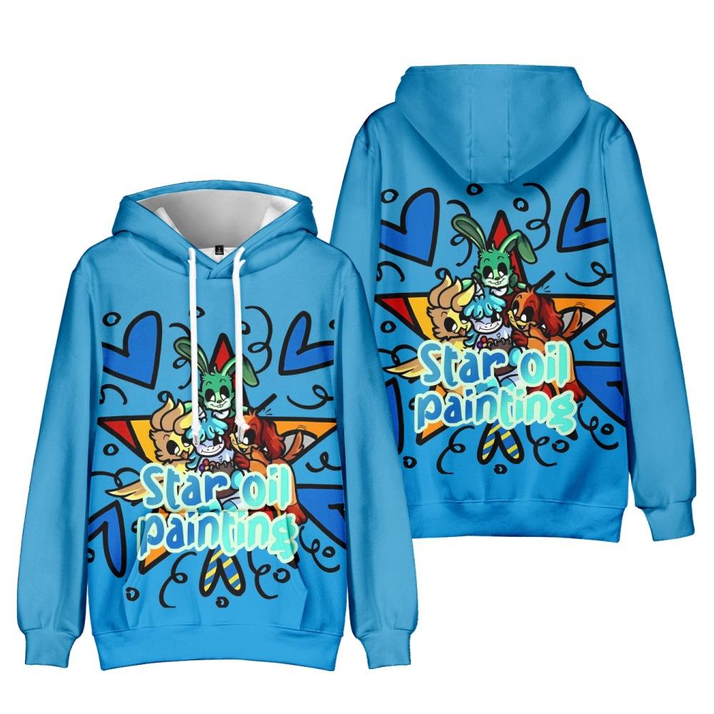 Smiling Critters Hoodie Sweatshirt for Mens Womens Unisex Graphic Printed Cool Streetwear Hoodie S