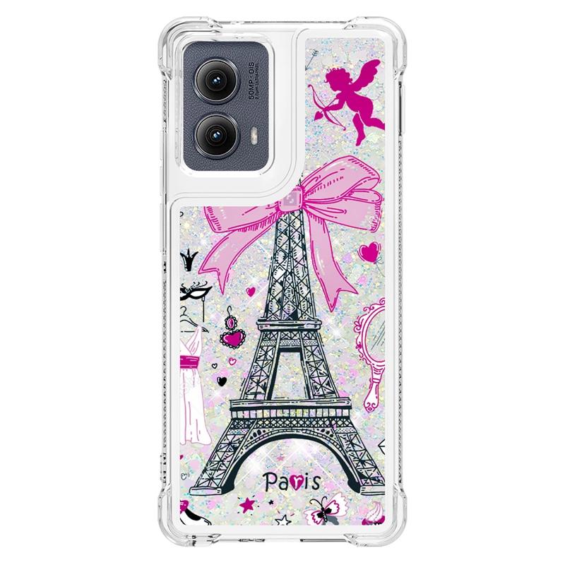 Edge 5G 2024 Case on For Fundas Motorola Edge 2024 Cover Bling Glitter Dynamic Liquid Case For Moto Edge2024 5G Phone Cases Etui