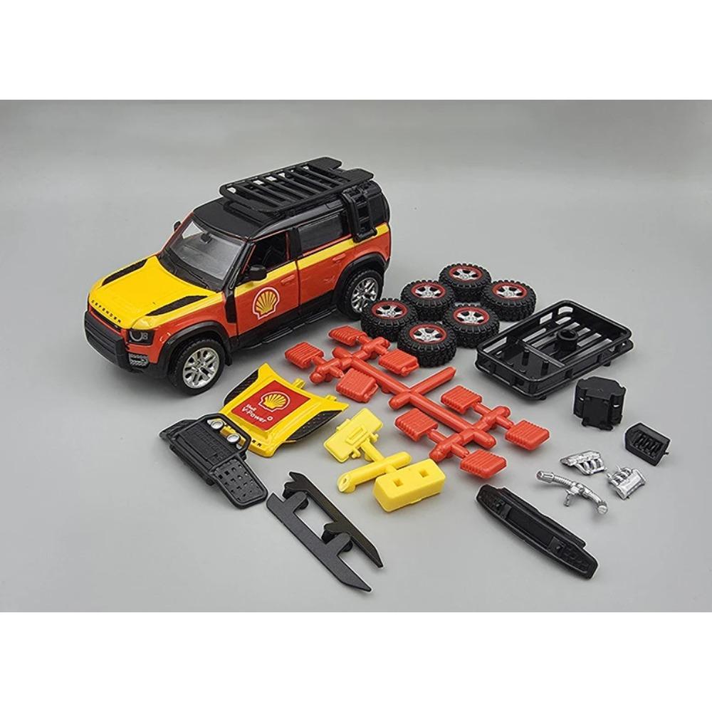 Assembly 1/43 Land Rover Defender 110 Alloy Modified Car Model Diecast Metal Toy Collection Valentine's Day Gifts with Boyfriend