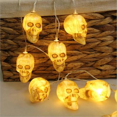 1.5 M Halloween Lights String 10 LED Pumpkin Spider Bat Skull Light for Indoor Outdoor Holiday Party Decorations