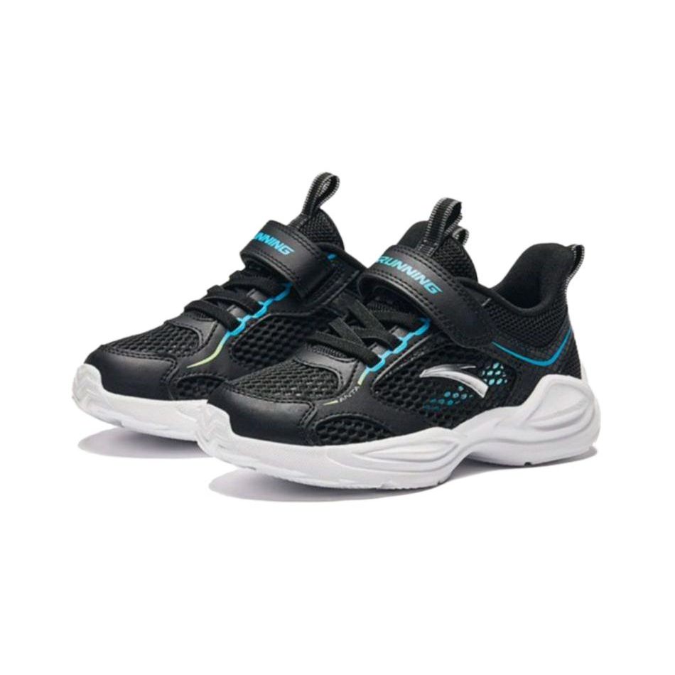 Anta Kids Non-Slip Breathable Low-Top Running Shoes Kids Sneaker Black White A312429919-3