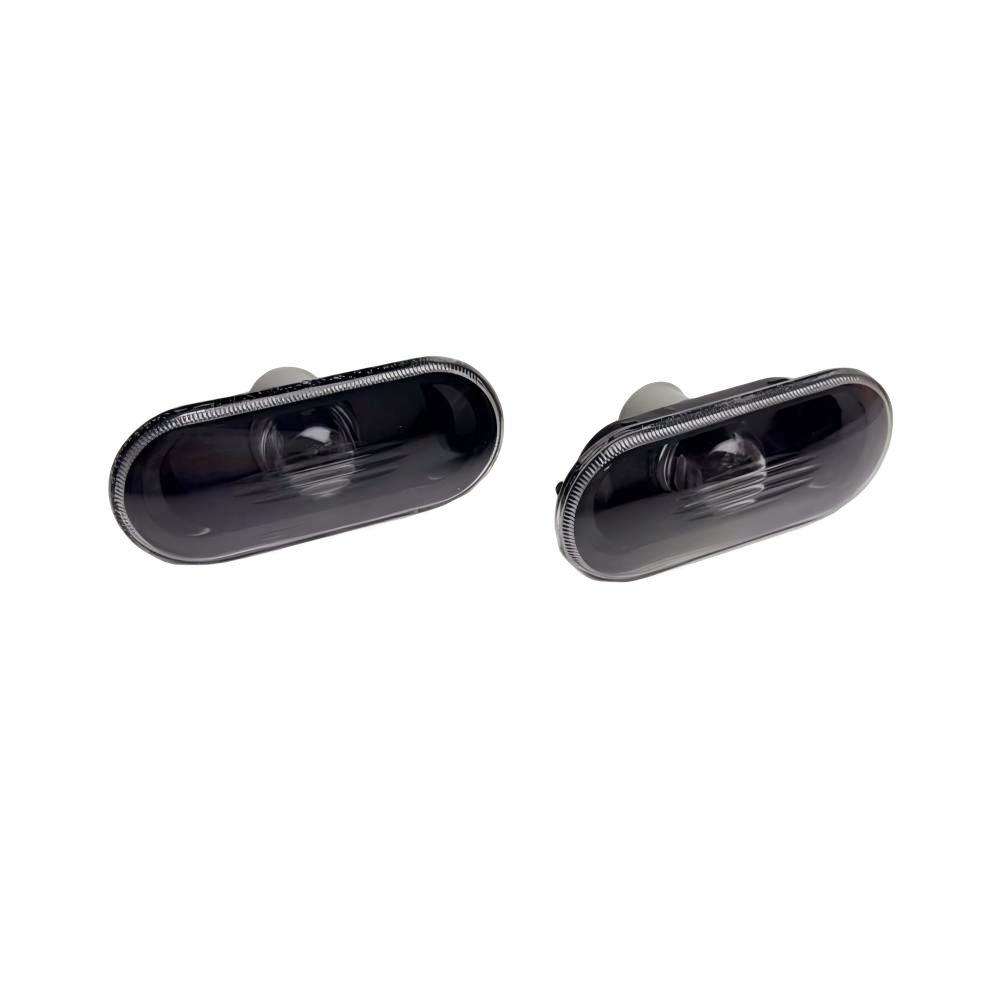 NEW 2PCS Side Marker Light Turn Signal Lamp housing for 98-05 VW Golf Jetta Bora MK4 Passat GTI Glossy Black