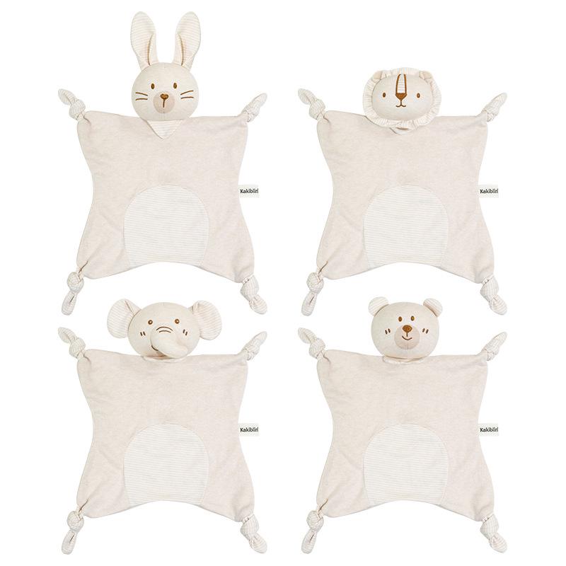 Kakiblin Organic Cotton Baby Comfort Blanket and Teething Doll