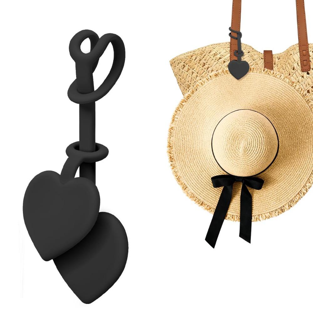 

New Heart-shaped Magnetic Hat Clip Adjustable Silicone Hat Holder Flexible Multifunctional Bag Pendant Travel