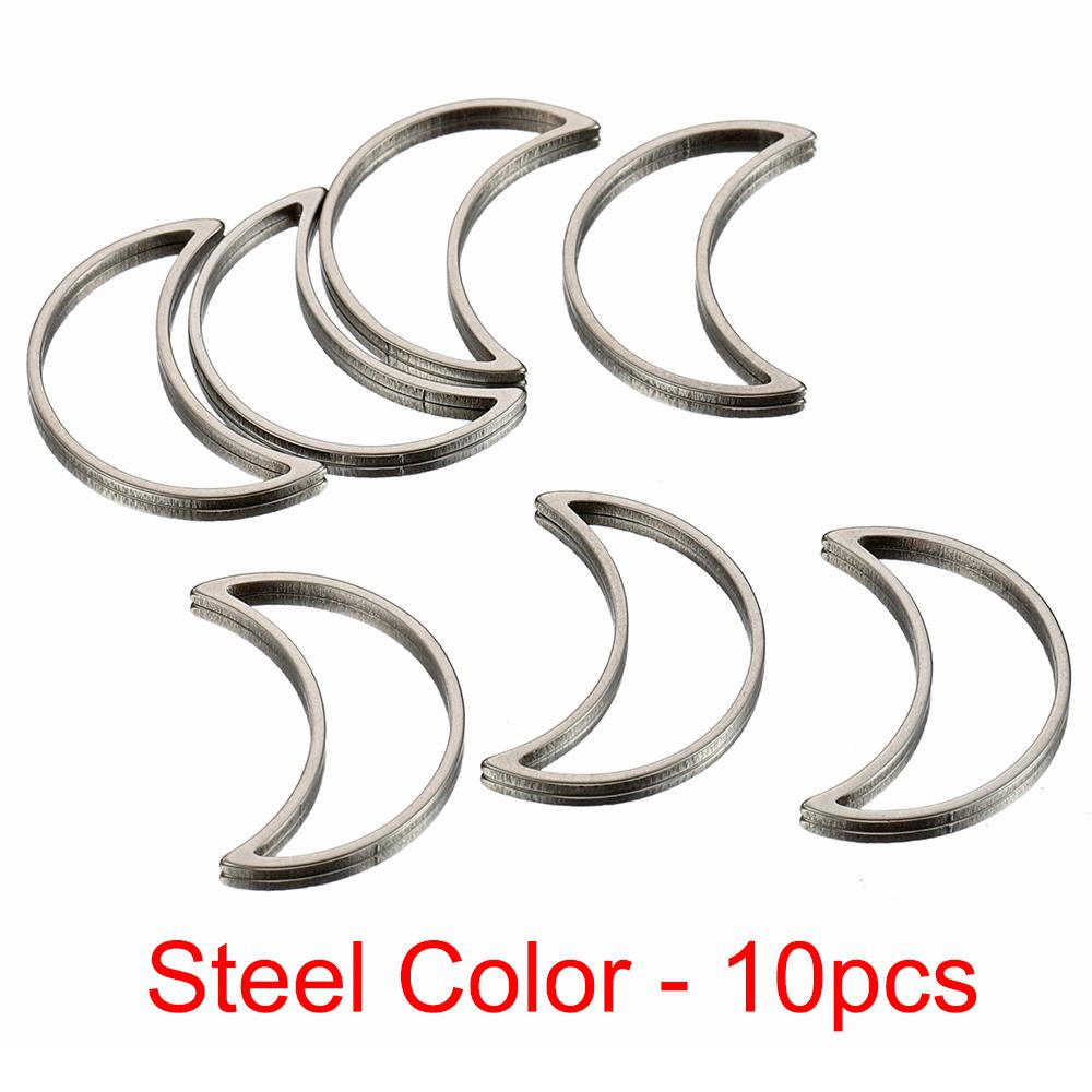 

20pcs 10pcs Stainless Steel Hollow Out Moon Charm Pendants Bezels Pressed Resin Mold Frame Bezel for Earrings Jewelry Making DIY Medium 20mm