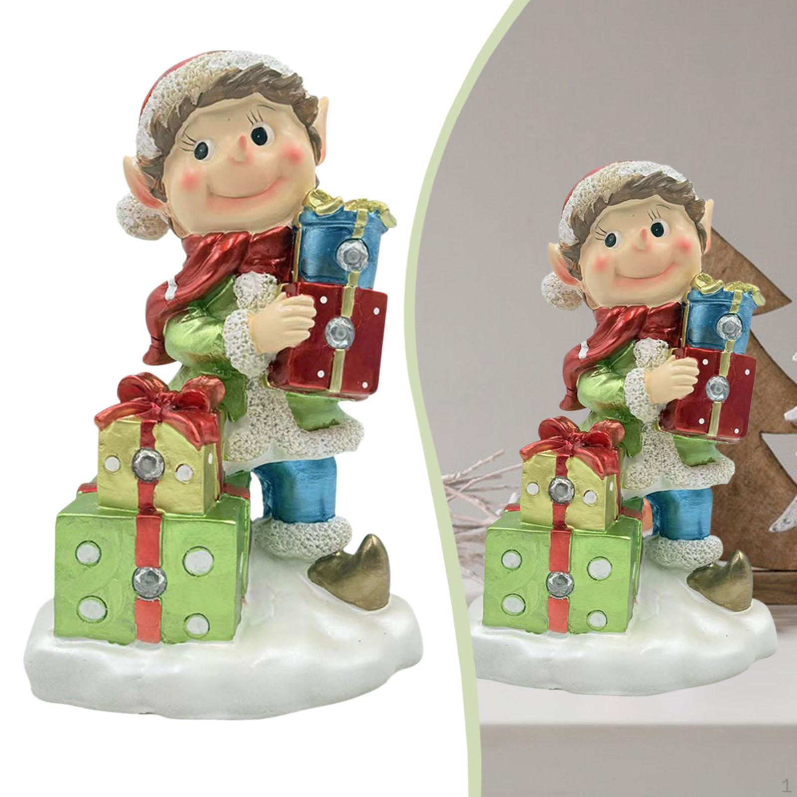 

Christmas Figurine Resin Craft Keepsake Decorative Ornament Decor Birthday Gift Collection