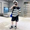 Short Korean Short Sleeve Top and Bottom 170cm Top and Bottom Cute Elementary School Gift [KOSIKINI] Children's Clothing, Boys' Setup, Sleeve,