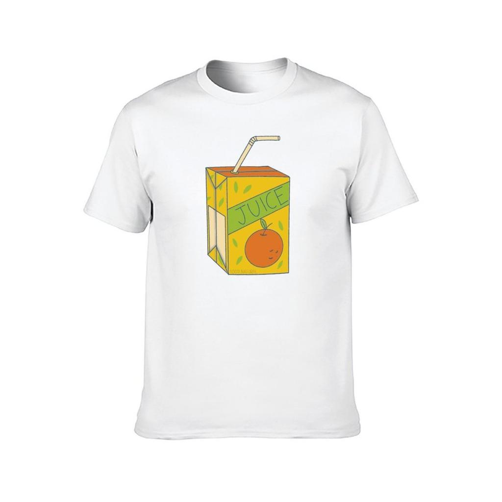 Orange juice box TShirt man t shirt cotton man t shirt summer TShirt