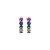 Boucles d'oreilles - Luxenter - Yarek - Argent 925 - Zircone multicolore - Plaqué rhodium