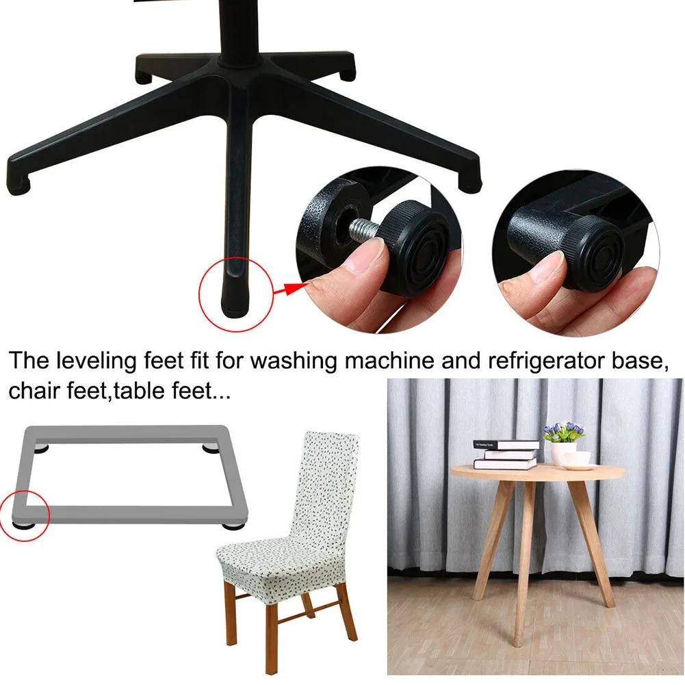 20 Pcs Furniture Leveling Foot Screw Furniture Table Chair Base Levelers Foot Adjuster M8 Table Chair Furniture Feet Accessories