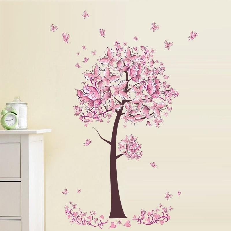 Buy Lovely Girl Flower Removable Wall Art Sticker Vinyl Decal DIY Room ...