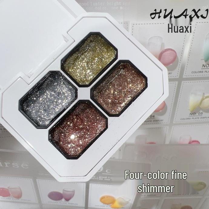 Nuovo Gel Pat Pat: Nove Griglie Nail Art Colore Solido Pittura Blush 2024 - Sfumato Saturo Gradiente, Non Richiede Lavaggio