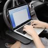 Car Steering Wheel Desk | Food Table For Car | Steering Wheel Tray For Constant Travelers, Fits Most Vehicles Steering Wheels (Black)