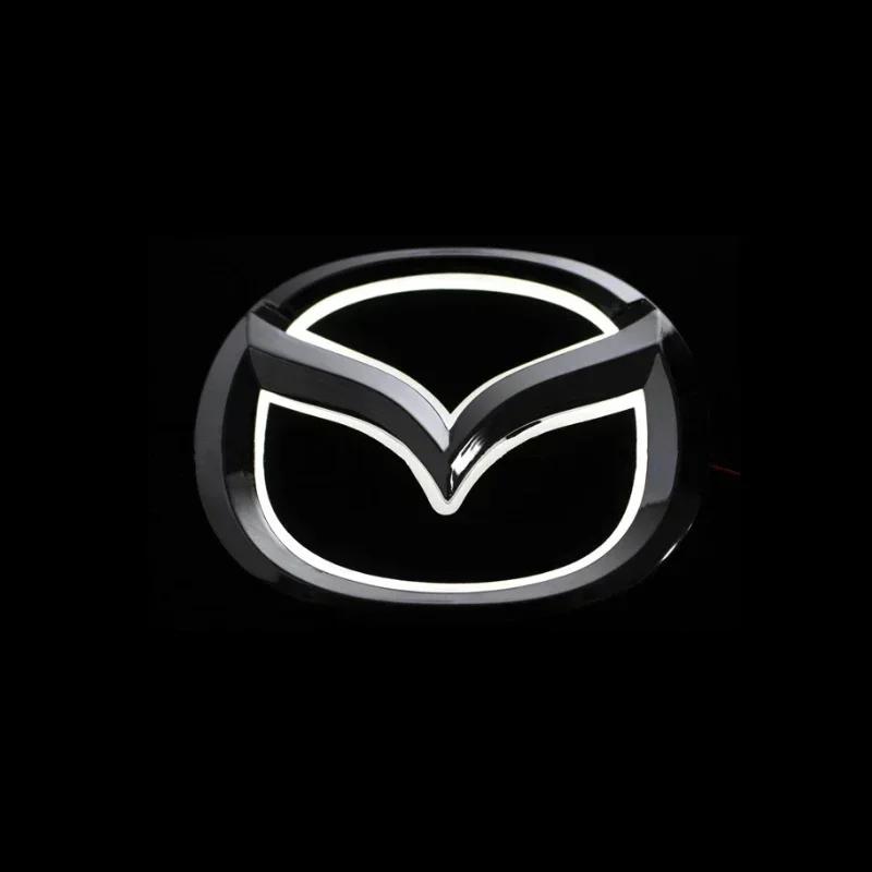 2025 Hot LED Badge Car Rear Front Light Emblem Logo Decoration for Mazda 2 3 6 CX7 8 CX5 MX5 323 Accessories Auto Styling Trunk