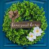 Christmas, Wreath In Front of The Door, Decorations, Eucalyptus, Small Fresh, Signboard Wreath, Decorative Door Hanging