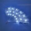 LED Light Up Rose Lace Florals Hand Fan Luminous Costumes for Wedding