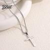 Dainty Pendant Necklace for Men Women Titanium Steel Cuban Chain