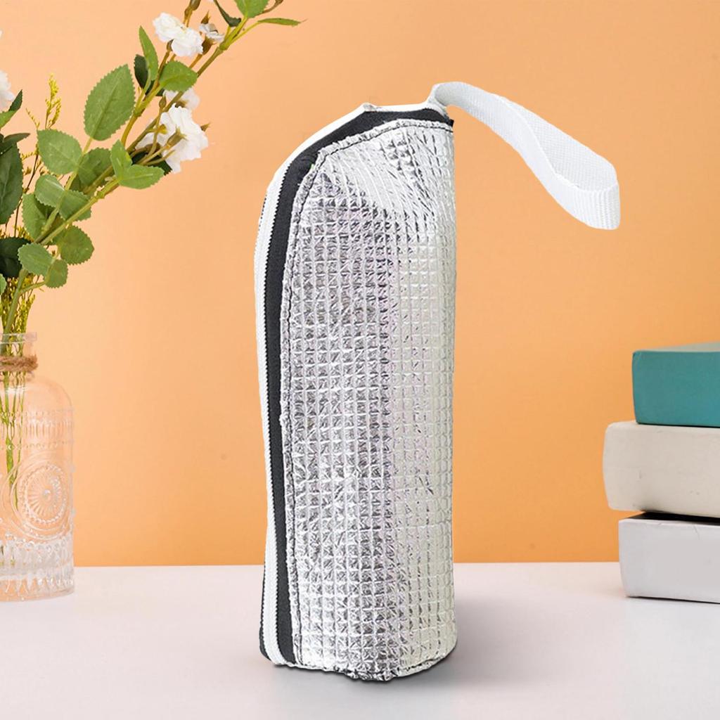 Thermal Insulated Water Bottle Carrier Pouch Bag Carrier Insulators Portable aluminum foil insulation bag for hanging water cups