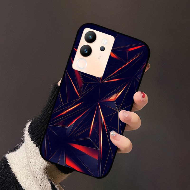For Vivo V30 Lite 5G Case Fashion Cat Astronaut Flower Phone Bag For Vivo V30Lite 5G Luxury Protector Fundas Black Coque