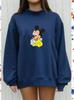 Women's Trendy Heavy-Duty Casual Loose Sweatshirt with Mid-High Neck and Long Sleeves