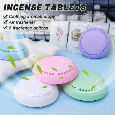 Solid Round Fresher Deodorant for Bathroom, Bedroom, Wardrobe, Car, and Home with Lasting Aromatherapy Fragrance