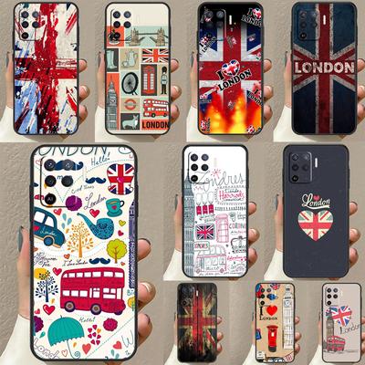 Bus Londonien Angleterre Big Ben Pour OPPO Find X3 X5 Pro A5 A9 A31 A53 A15 A16 A52 A72 A83 A91 A93 A94 A54 A74 A53S Coque