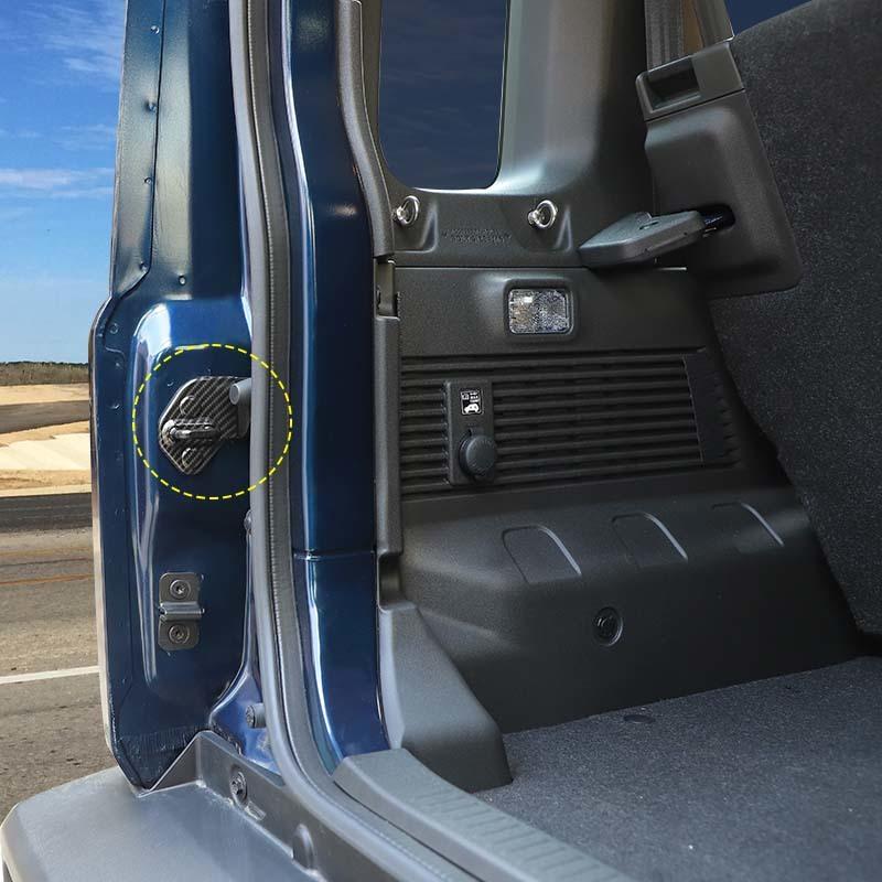 Car Decoration Accessories Door Lock Buckle Cover  For Suzuki Jimny 2019 Up 4-door Version ABS Plastic 