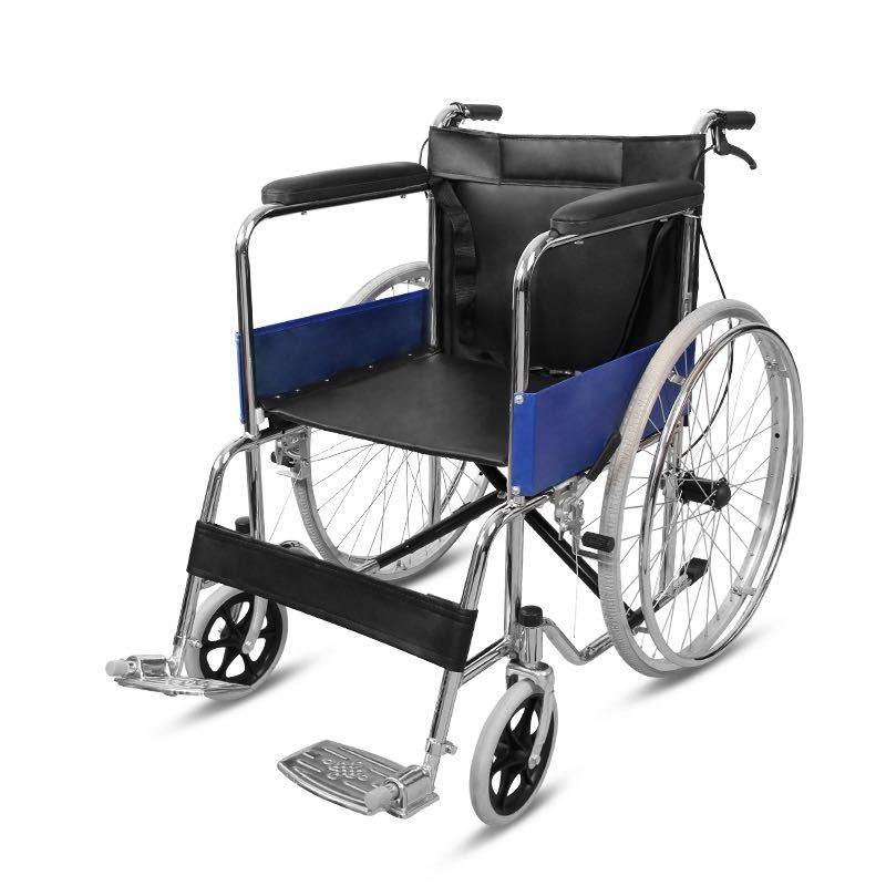 Disabled Manual Mobility Assistance Wheel Chair Lightweight Foldable Wheelchair Portable Old People Hand Push Chair
