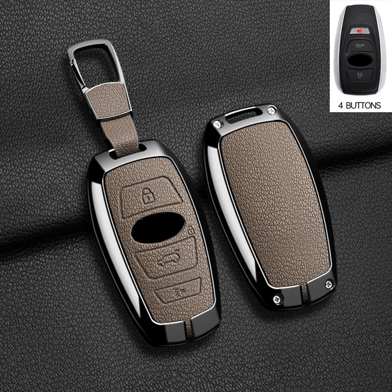 Zinc Alloy Car Key Case Cover Keychain For Subaru BRZ XV SV Forester Legacy Outback Crosstrek Impreza WRX Ascent Key Accessories