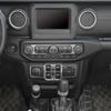 Fönsterkontrollknapp Dekoration Dekorativt Skydd Klistermärke Passar För Jeep Wrangler JL För JT Gladiator 2018 Och Upp Interiörtillbehör