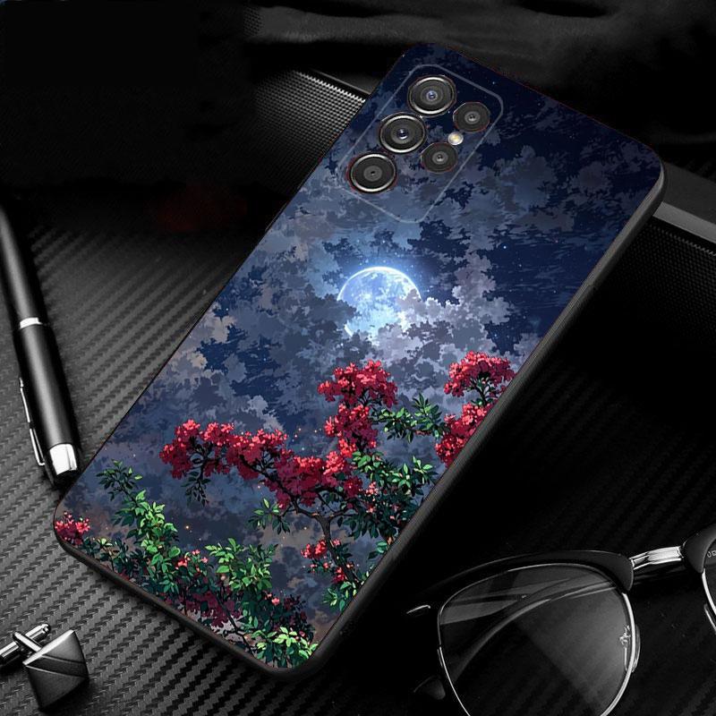 Clound Moon Star Night Phone Case For Samsung Galaxy S25 S24 S23 S22 S21 Ultra S24 S23 S22 S21 S25 Plus S24 S25 FE