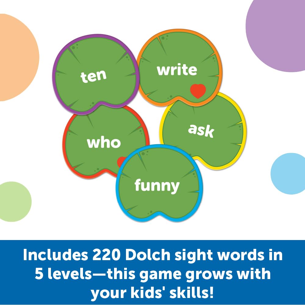 Learning Resources Sight Word Toss English Vocabulary Game for Authentic Toddlers, LER4698,