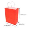 25 Pcs Red Kraft Paper Bag Christmas Bags Gift Festival Chic Package Storage Pouches Holders Candy Packing