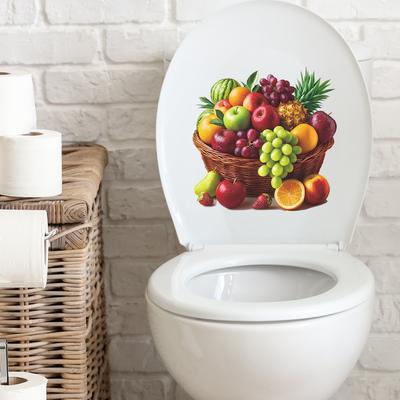 Bemalter Simulations-Obstkorb, Badezimmer, Zuhause, Wanddekorationsaufkleber