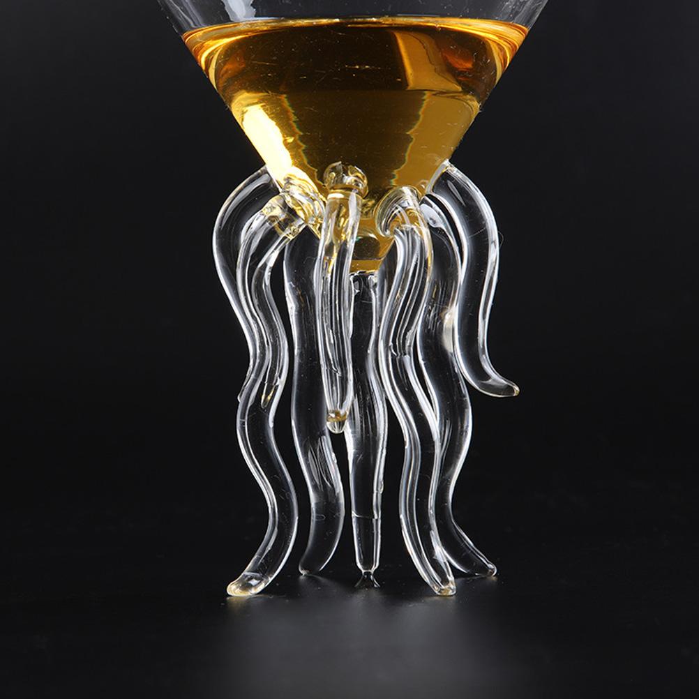 Octopus Cocktail Glass Transparent Octopus Shaped Glass Cup Jellyfish Cup