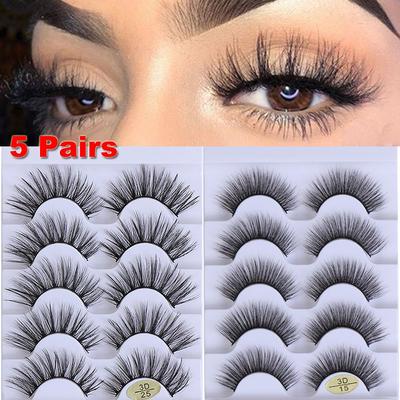 Long Wispy Flared Multi-styles Criss-cross Eye Lash Extension 3D Faux Mink Hair False Eyelashes