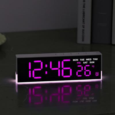 LED Multifunctional Alarm Clock Simple Clock Atmosphere Light Alarm Clock Bedside Clock