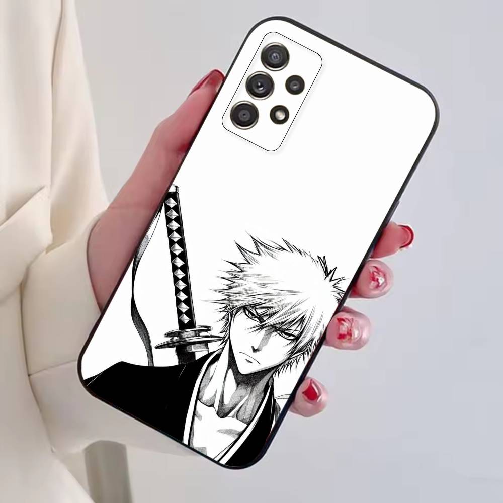 B-Bleachs Kurosaki Ichigo Phone Case For Samsung S25,S24,S21,S22,S23,S30,Ultra,S20,Plus,Fe,Soft Silicone Black Cover